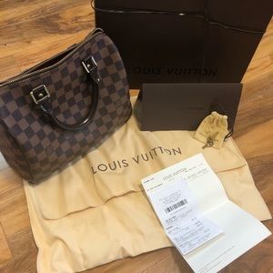 Authentic Louis Vuitton Speedy NM 25 Damier